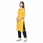 ERISHA Women's Rayon Printed Kurta with Pant/Palazzo