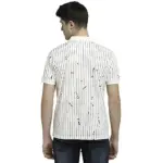 Rodamo Striped Casual Wear Slim Fit Half Sleeves Polo T Shirts for Men Fashion