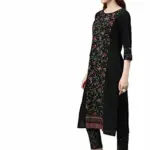 ZIYAA Women's Crepe Straight Kurta