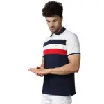 Rodamo Striped Casual Wear Slim Fit Half Sleeves Polo T Shirts for Men Fashion
