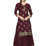 ERISHA Women's Rayon Printed Designer Skirt Set