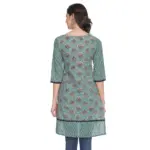 Rangmayee Women's Printed Cotton Short Kurti (Medium)